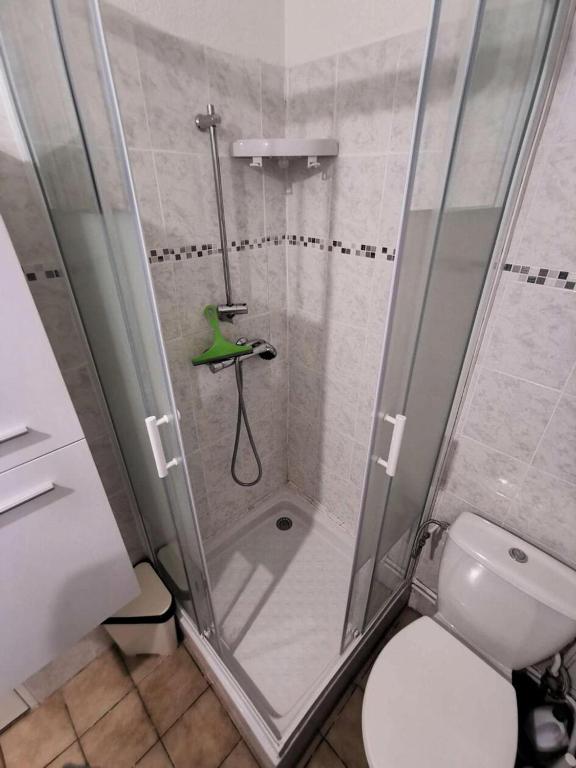 Kúpeľňa v ubytovaní Résidence Hawai 1 - VILLA T1 CAB 4 couchages PORT LEUCATE MAE-1274