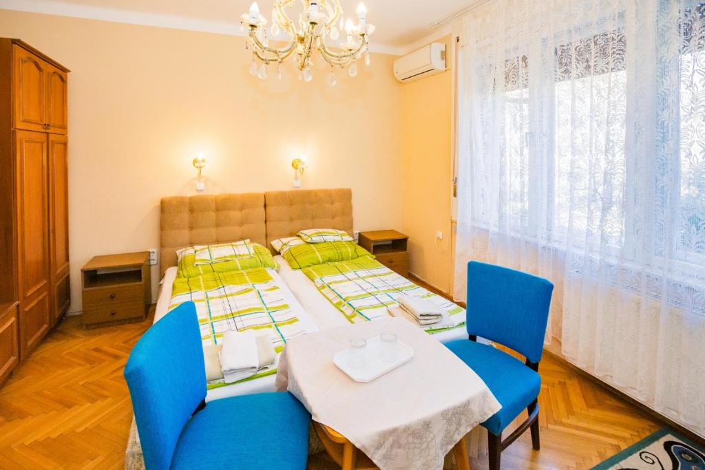 Postel nebo postele na pokoji v ubytování Mohacsi Guesthouse