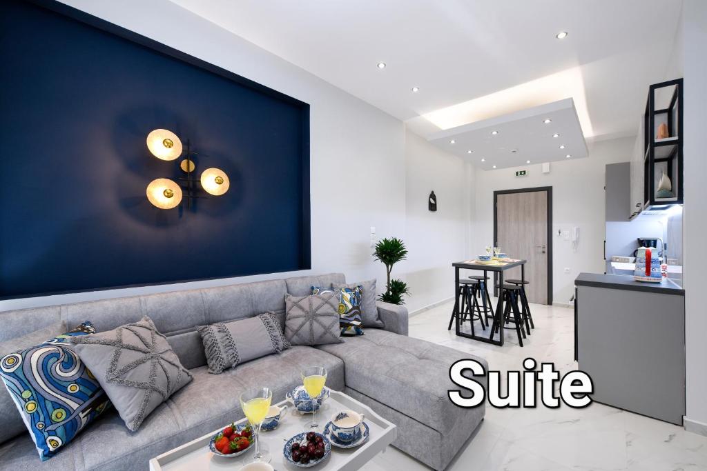 Posezení v ubytování Adell Deluxe Apartments