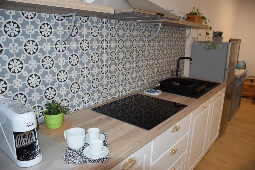 Kuchyň nebo kuchyňský kout v ubytování Casa Fornace
