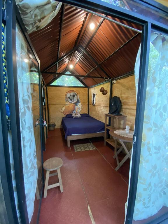 Postel nebo postele na pokoji v ubytování Xkopek, Camping y Cabañas