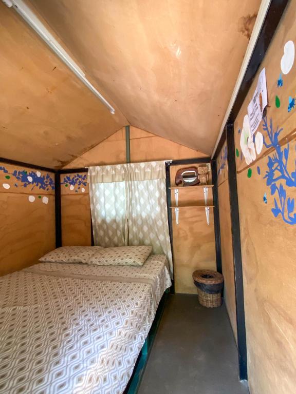 Postel nebo postele na pokoji v ubytování Xkopek, Camping y Cabañas