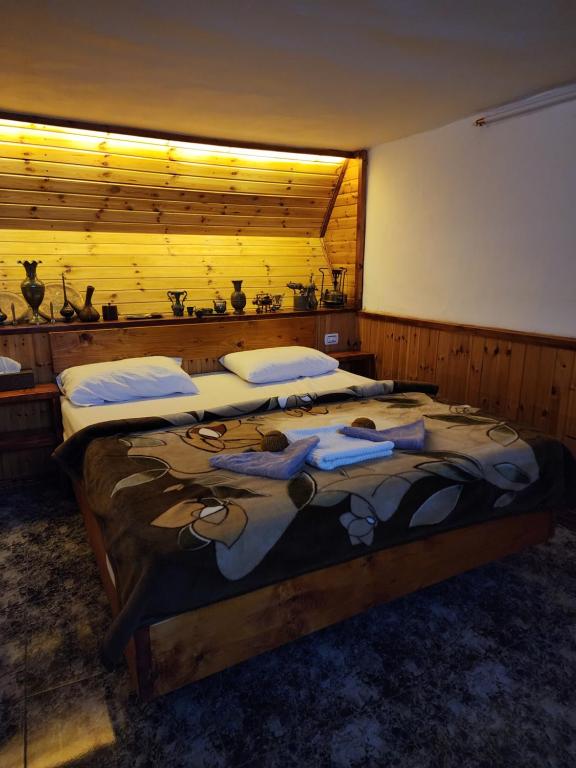 Postel nebo postele na pokoji v ubytování Mickey Mouse studio
