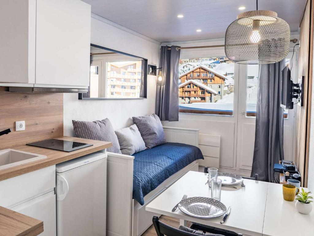 Appartement rénové 18m², Val Thorens - 2 pers, balcon, proche pistes