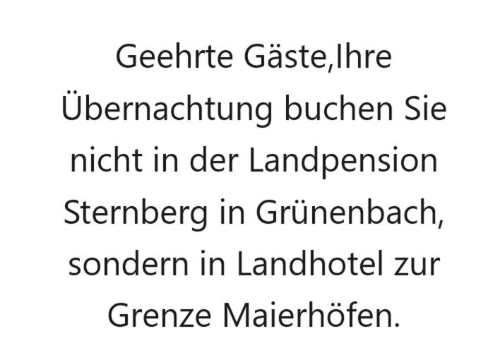 GrünenbachにあるLandpension Sternbergの科学的なカーストの文字が書かれたテキストボックス