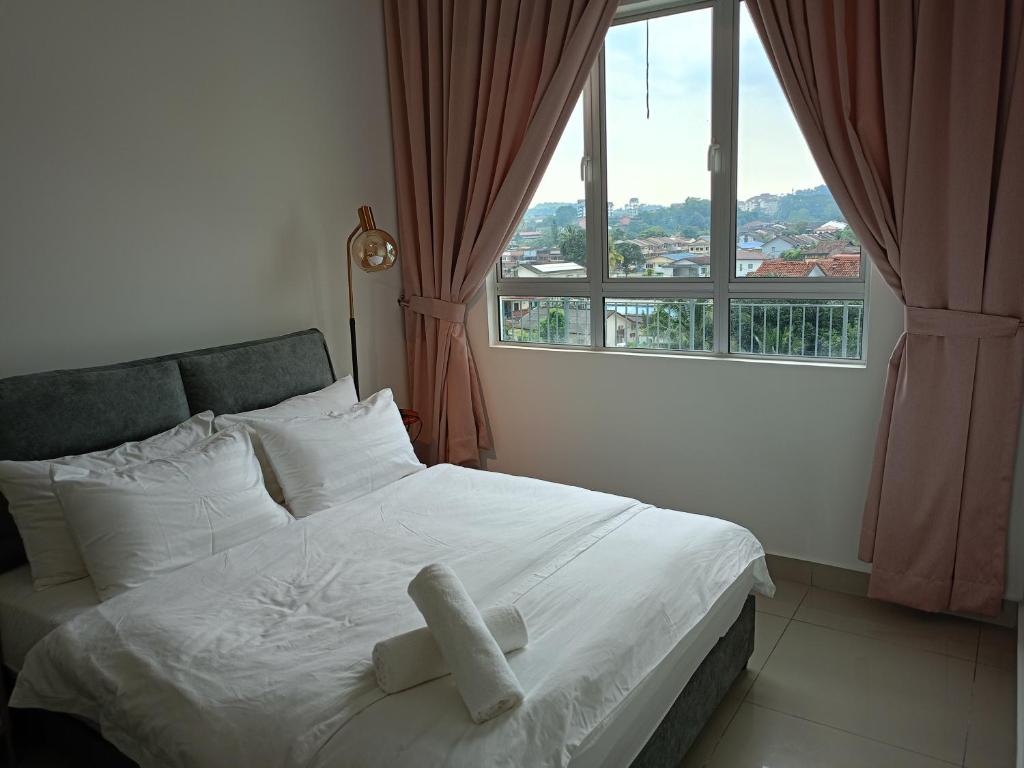 Säng eller sängar i ett rum på Bayu Temiang Luxury Design 7~8 Pax