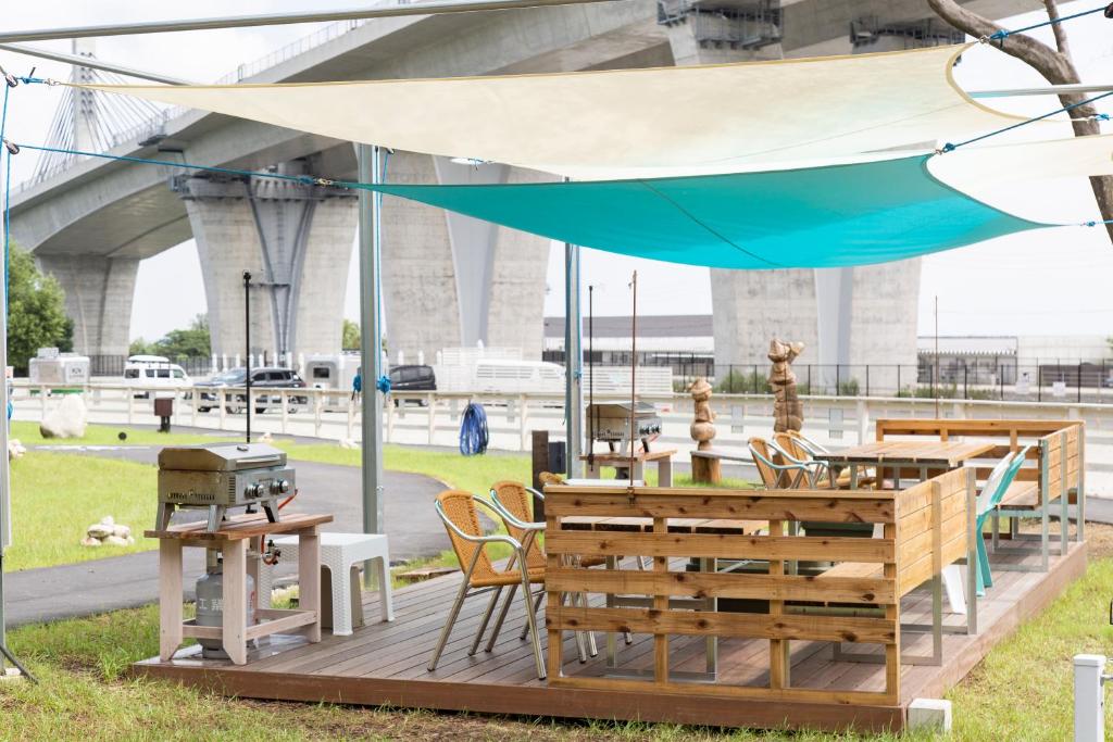 Restaurace v ubytování glampark FREE AND EASY CAMP RESORT　三重県