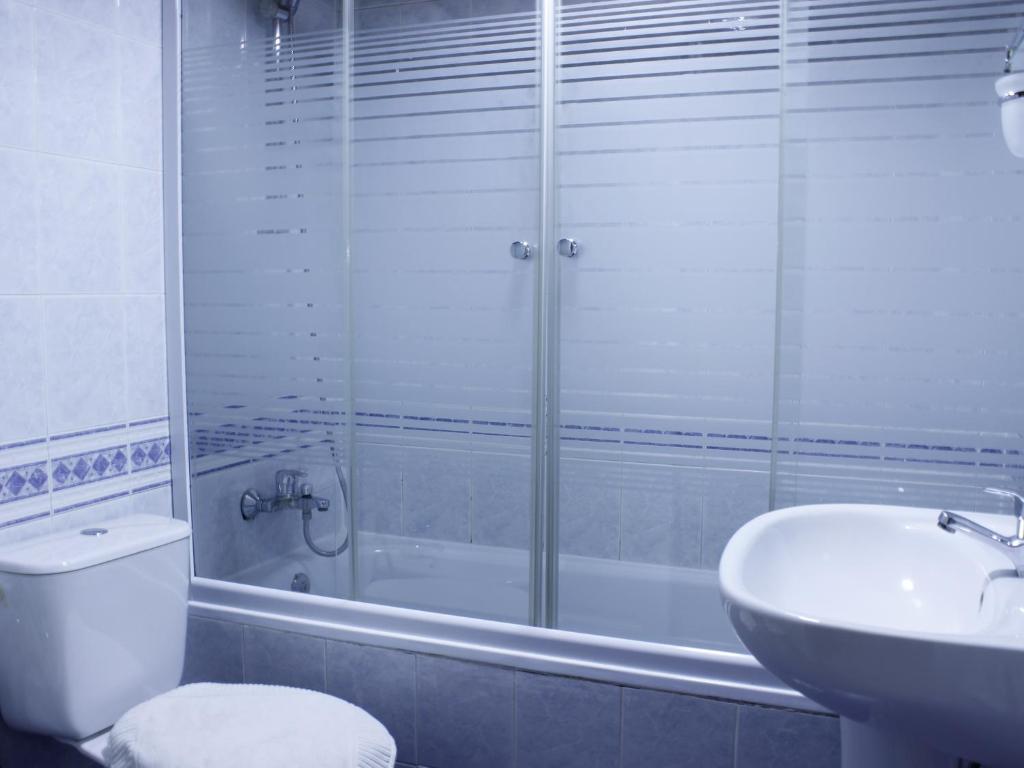 Koupelna v ubytování Viccini Suites