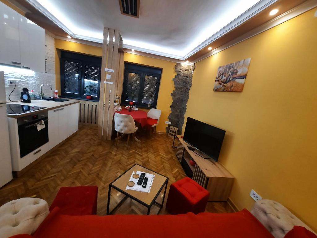 Kuchyň nebo kuchyňský kout v ubytování G&S apartment