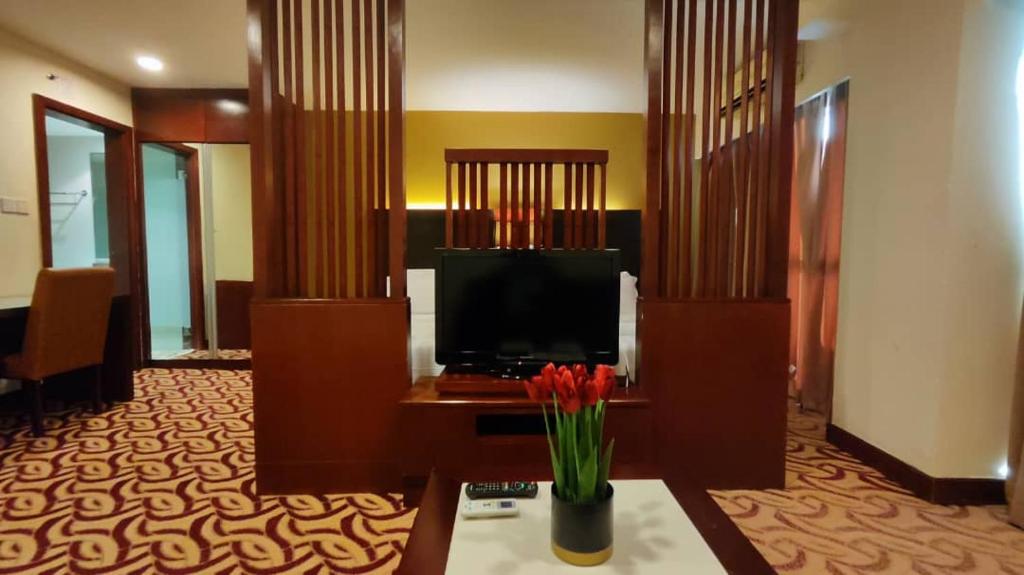 TV a/nebo společenská místnost v ubytování SUN GARDEN Studio and Residences at South China Sea Place Suites