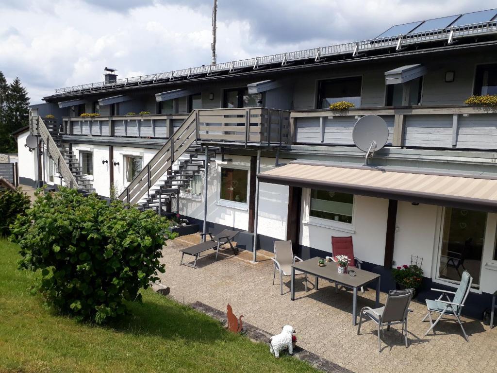 Balkón nebo terasa v ubytování Ferienwohnungen Bußmann