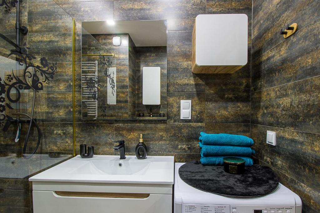 Koupelna v ubytování Apartament Tatarska Przemyśl