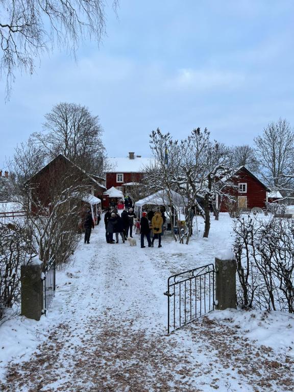 Eget hus i Linköping västra v zimě