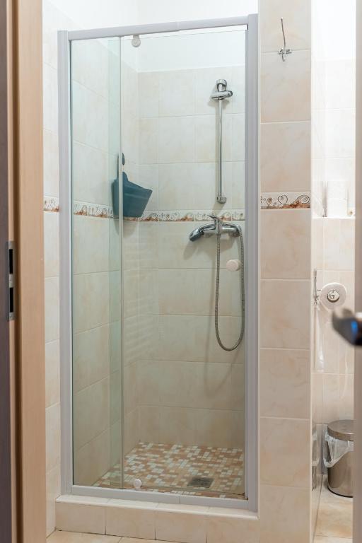 Koupelna v ubytování Penzion U rybníka