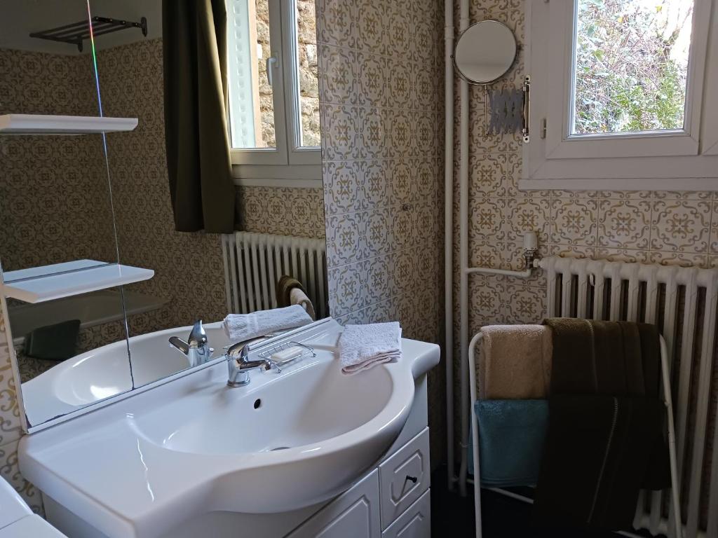 Kúpeľňa v ubytovaní Gîte les Bois