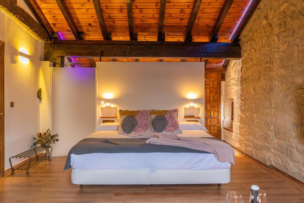 Postel nebo postele na pokoji v ubytování Casa Rural La Molinera Etxea