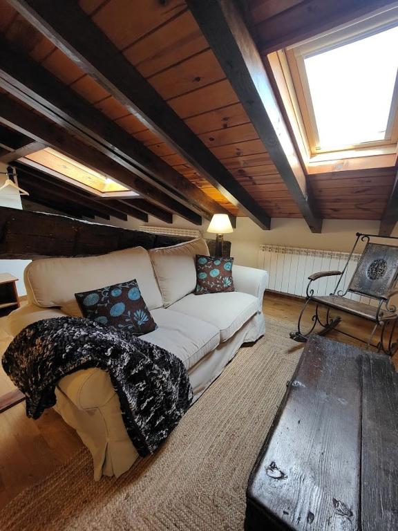 Posezení v ubytování Casa Rural La Molinera Etxea