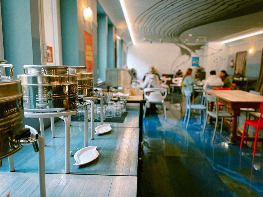 Restaurace v ubytování Ostello Bello Genova