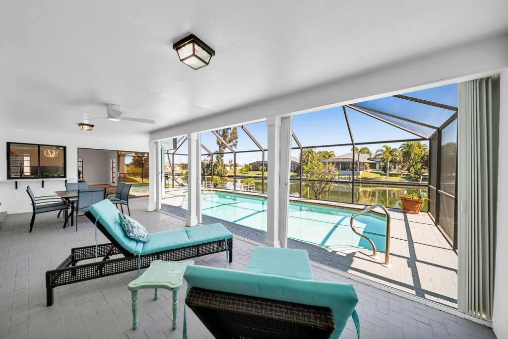 View of Luxury Waterfront Haven in Cape Coral - Dog-Friendly Escape with ...