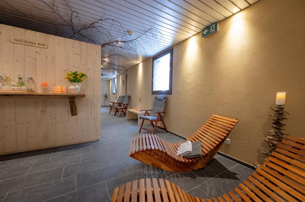 Posezení v ubytování Toni's Alpine Loft & SPA