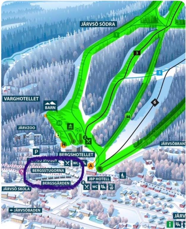 Foto sihtkohas Järvsö asuva majutusasutuse Lisa Lodge i Järvsö Ski and bike in and out galeriist