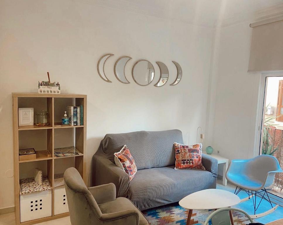 A seating area at Apartamento Melina Arlu - Barrio La Victoria