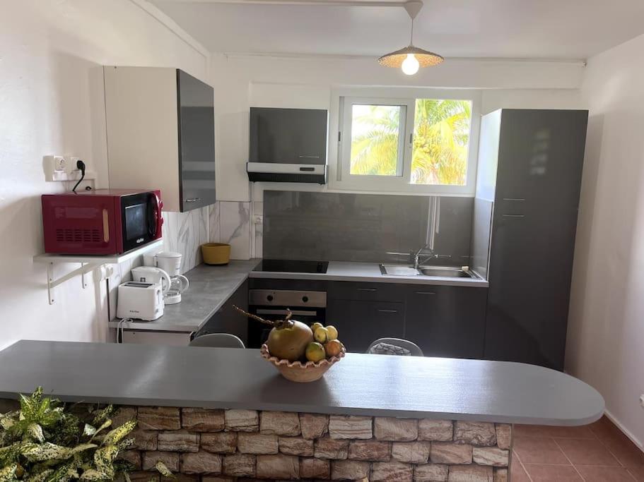 Kuchyň nebo kuchyňský kout v ubytování appartement entier en Martinique Le Khan