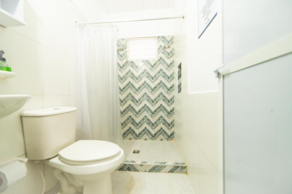 Koupelna v ubytování Hostal del Mar - Tolu