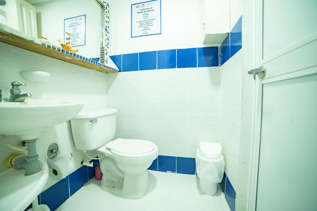 Koupelna v ubytování Hostal del Mar - Tolu