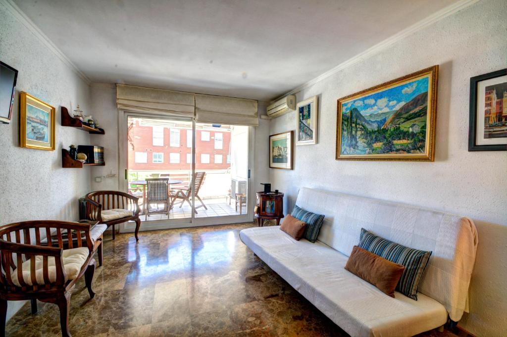 Posezení v ubytování The Rose by Hello Homes Sitges