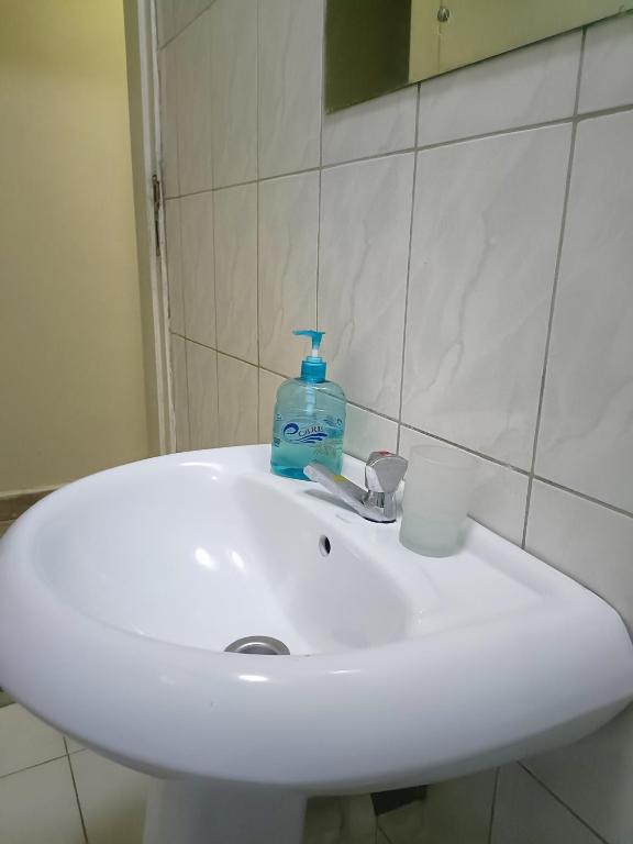 Koupelna v ubytování Amaryllis blue,8mins source to River Nile,secure, peaceful, central great location