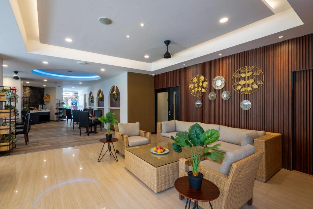 Posezení v ubytování Everyday Hotel Kuta Central