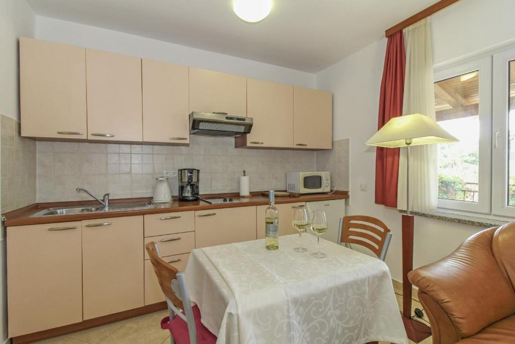 Kuchyň nebo kuchyňský kout v ubytování Eva in Poreč * Istrien