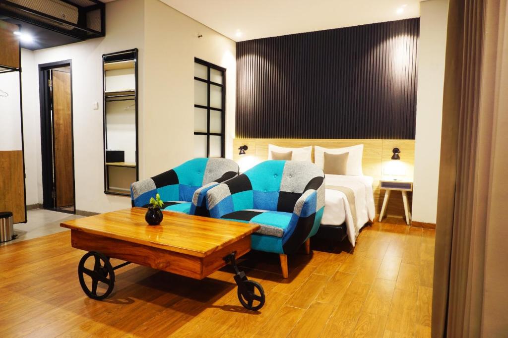 Posezení v ubytování Hotel Fortunagrande Jember