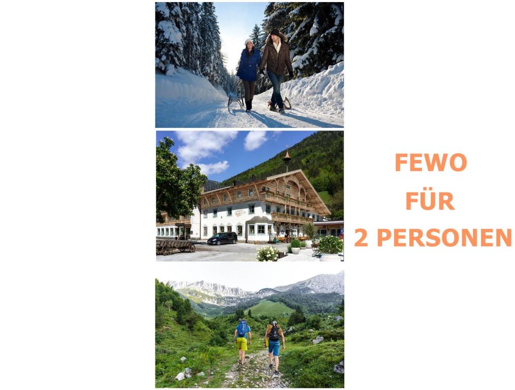 uma colagem de fotos de pessoas caminhando nas montanhas em Auszeit zu zweit in Tirol, Schöne Ferienwohnung in Tirol, FeWo 6 em Thiersee