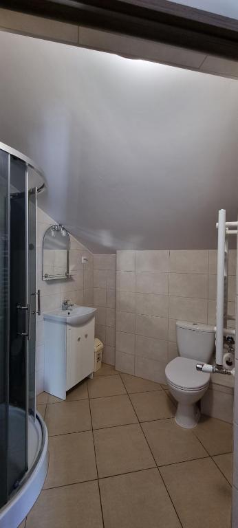 Koupelna v ubytování Pokoje w Zielonym Domku