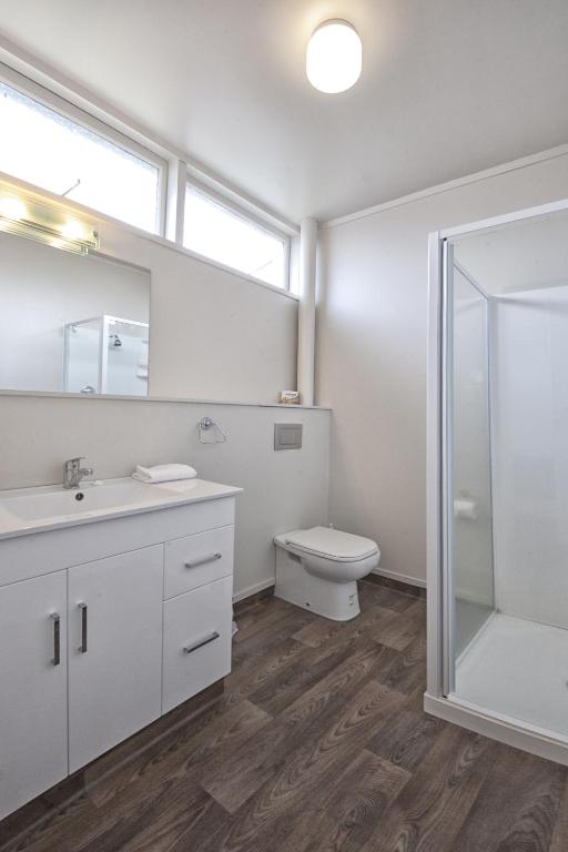 Koupelna v ubytování Aura Accommodation