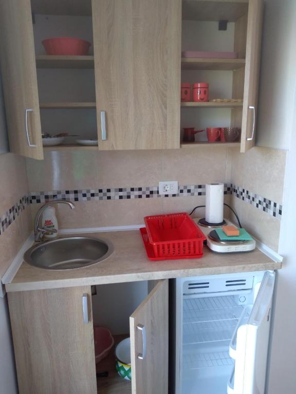 Kuchyň nebo kuchyňský kout v ubytování Studio Apartments Tea