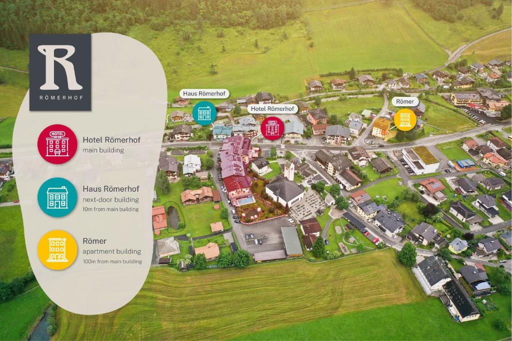 Certifikát, hodnocení, plakát nebo jiný dokument vystavený v ubytování Hotel Römerhof