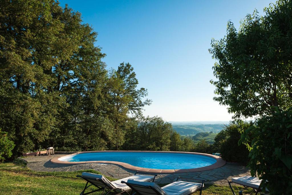 Bazén v ubytování B&B Il Poggio di Gavi nebo v jeho okolí