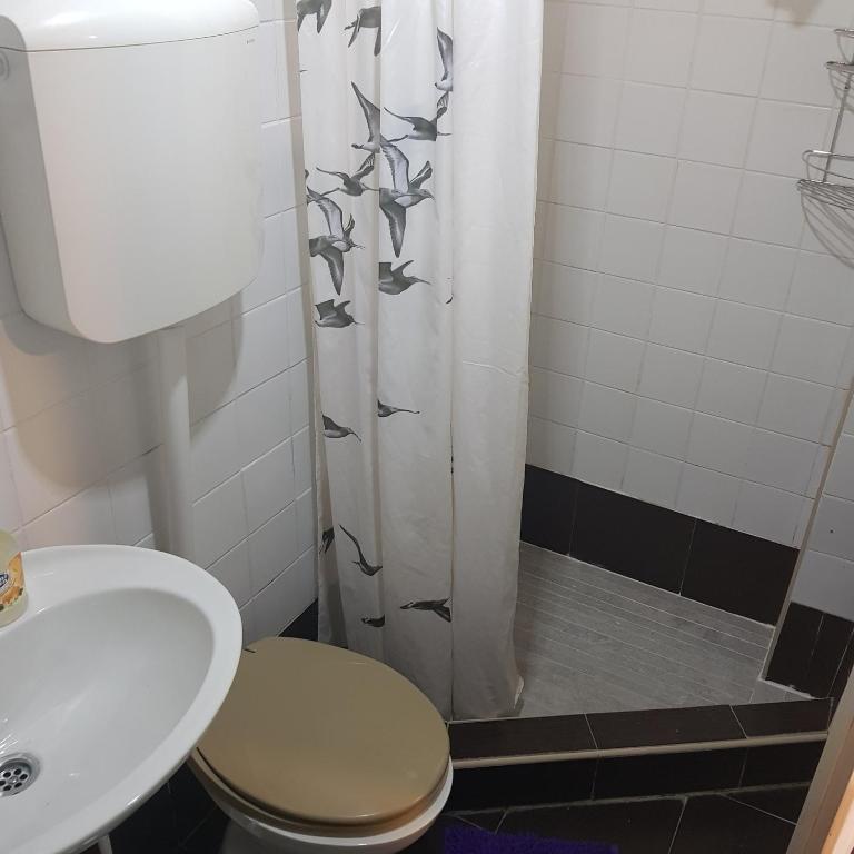 Koupelna v ubytování Apartments Nenadić