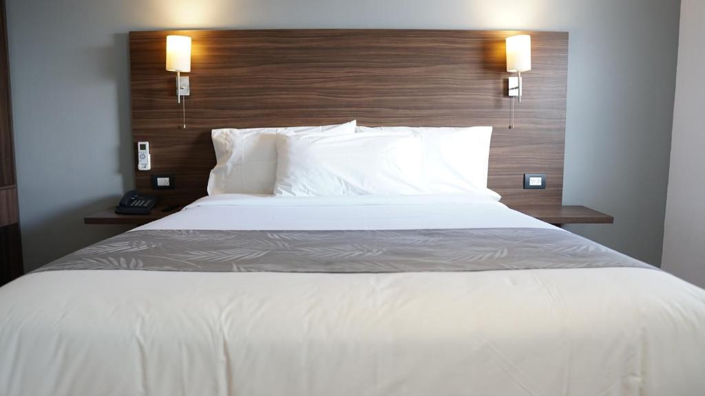 Postel nebo postele na pokoji v ubytování El Hotel Business Class - Zamora Centro