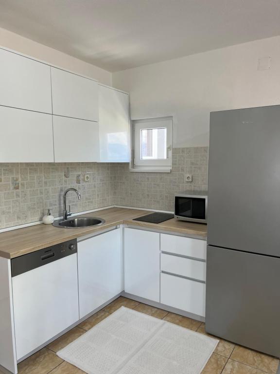 Kuchyň nebo kuchyňský kout v ubytování Villa Marina Čiovo Trogir