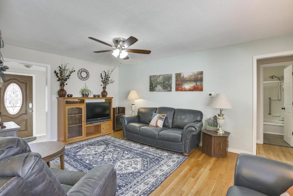 A seating area at Single-Story Gillette Home Walk to Lake and Trails!