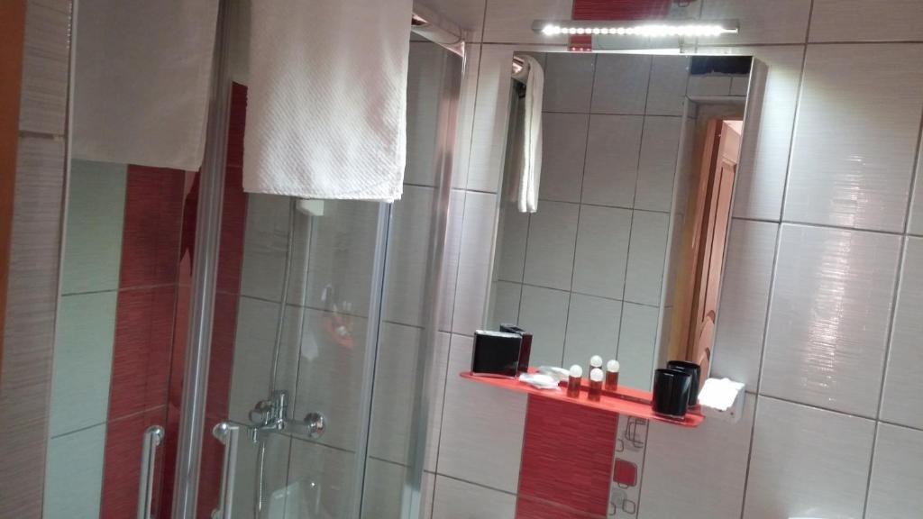 Koupelna v ubytování B&B Bazeni