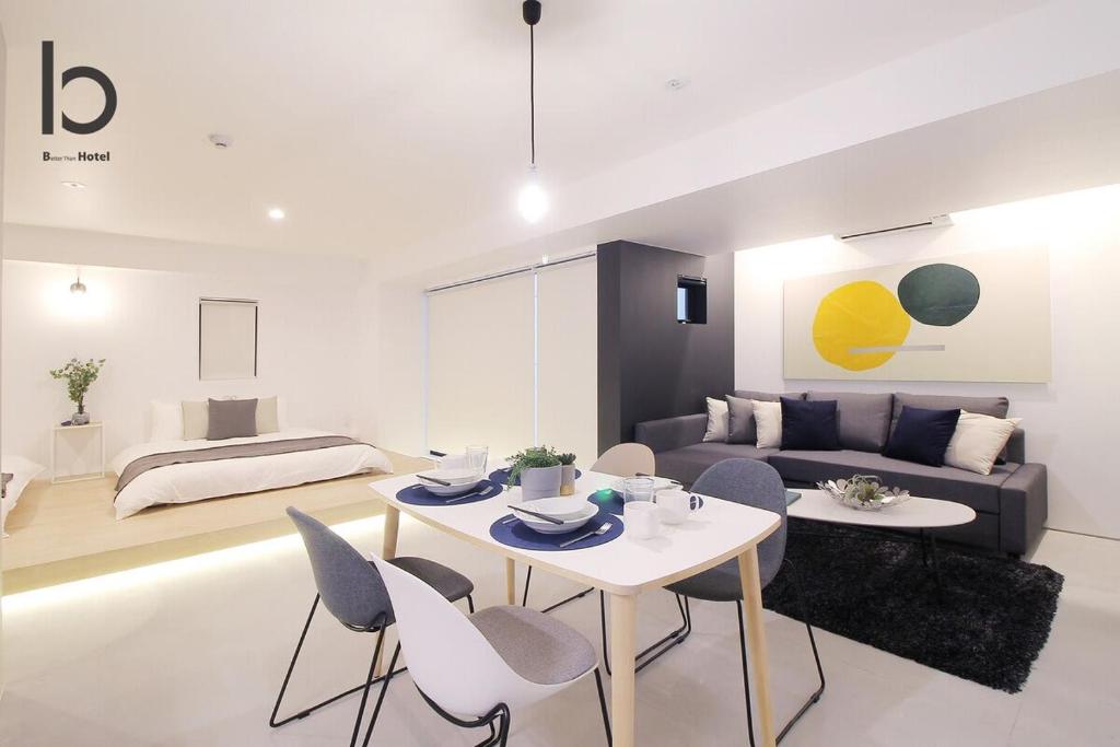 b hotel Heiwaodori 102 - Beautiful New 1BR Apartment for 6 ppl