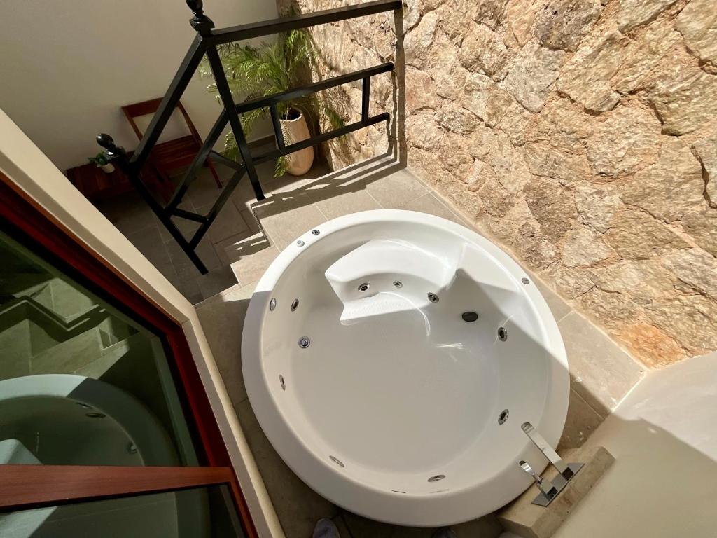 Koupelna v ubytování El Zaguán Colonial by GuruHotel