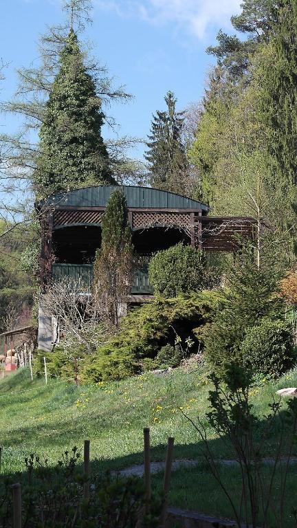 Vonkajšia záhrada v ubytovaní Landhaus Waldfrieden