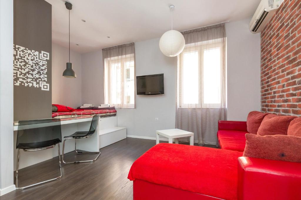 Posezení v ubytování Apartments Aspalathos