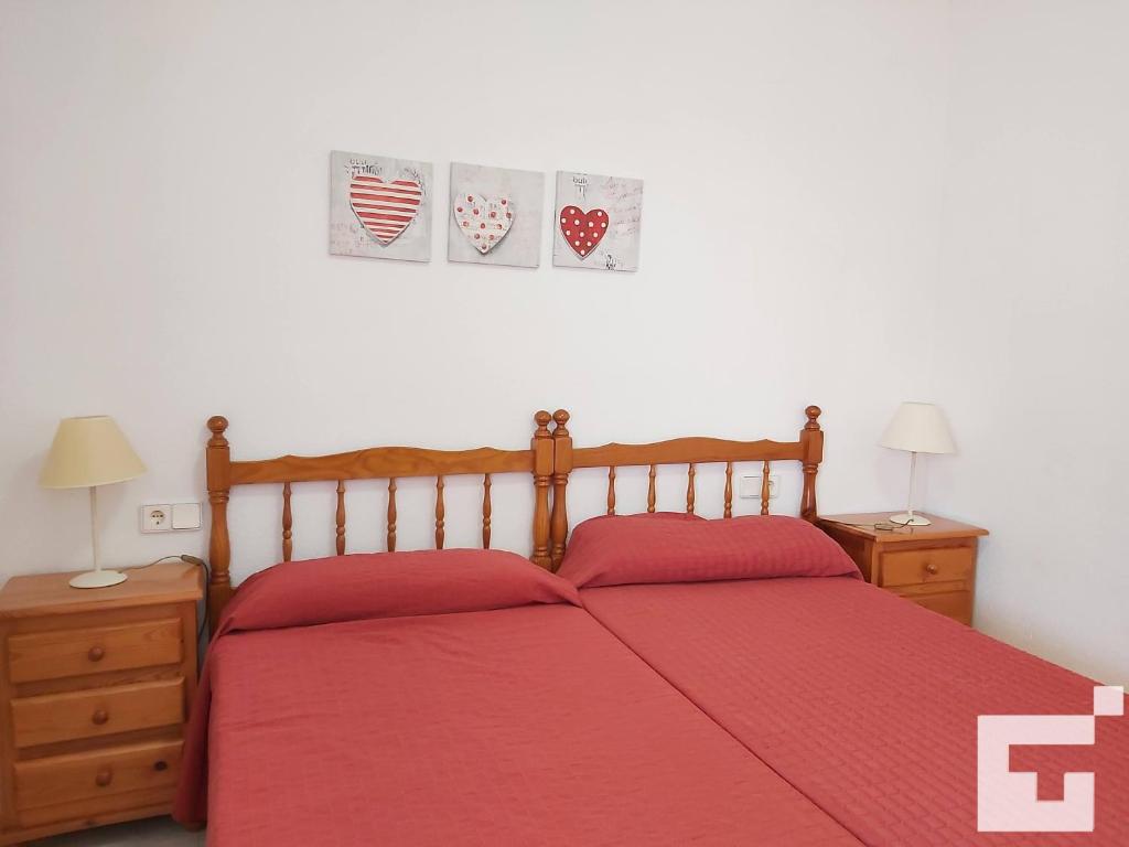 Postel nebo postele na pokoji v ubytování Apartamento Zafiro 28C - Grupo Turis